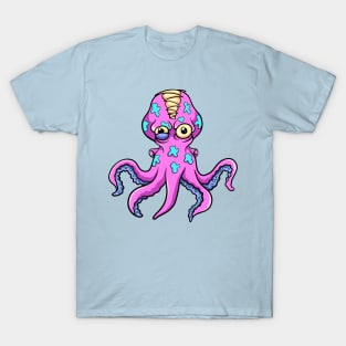 pink octopus zombie T-Shirt